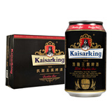 凯撒王（KAISARKING）精酿原浆 啤酒整箱装330ml*24罐 黑啤 330mL 24罐 整箱装 精酿啤酒