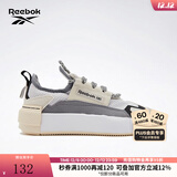 Reebok锐步官方男女SUDECA舒适机能风奶油厚底低帮休闲板鞋 FZ2003 白色/灰色 36.5