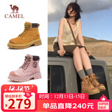 骆驼（CAMEL）山丘经典大黄靴反绒马丁靴户外工装靴 L23W076065 土黄 35