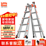 雷都捷特（LittleGiant） 家用/工程梯子铝合金伸缩人字梯直梯 折叠多功能登高梯15422-001