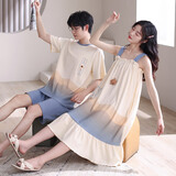 从心情侣睡衣夏季短袖短裤男士睡衣家居服男夏天薄款卡通居家服套装 912 XL 男 [高175-180重130-160斤]