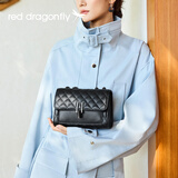 红蜻蜓包包女包2025新款斜挎单肩包牛皮轻奢小方包送女友生日礼物