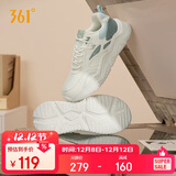 361°运动鞋女冬季革面厚底增高休闲通勤老爹跑步鞋子女682446727-1