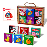 LALABABY拉拉布书宝宝布书婴儿玩具0-1岁早教玩具撕不烂可咬6本布书礼盒