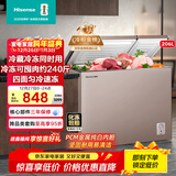 海信（Hisense）206升双温家用冰柜一级能效冷藏冷冻两用独立分区速冻小型冷柜BCD-206NUD