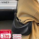 viney牛皮包包女包品牌斜挎饺子包腋下单肩包生日元旦礼物送女生女友