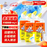 威猛先生（Mr Muscle）洁厕灵 750g*4瓶 柠檬草香 洁厕剂 洁厕液厕所马桶除垢去渍去异味