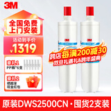 3M净水器滤芯家用净享系列滤芯DWS2500CN耗材通用DWS2598 2000 1868滤芯 【囤货2支装】2500滤芯+6支棉