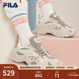 FILA斐乐SOFIA鱼刺鞋女鞋跑步鞋复古老爹鞋女增高鞋休闲鞋 南极灰/合金灰-AG 36