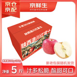 京鲜生 陕西洛川苹果红富士  净重5斤  单果200g+ 生鲜水果