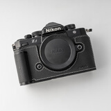 VUEFOTO适用于Nikon ZF真皮保护套尼康ZF手柄保护套相机包皮套底座壳纯手工缝制头层牛皮背带斜挎肩带配件 ZF经典黑手柄真皮保护套