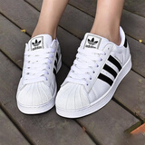 阿迪达斯（adidas）三叶草男女鞋2025秋冬季运动鞋情侣休闲鞋小白鞋贝壳头低帮板鞋 经典贝壳头/白色/热销款 40 (245mm)
