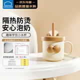 乐扣乐扣牛奶杯儿童水杯不锈钢宝宝吸管杯家用喝水杯子防摔直饮杯