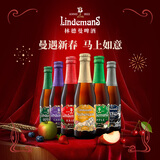 Lindemans林德曼啤酒组合装250ml*6瓶 精酿随机六口味 比利时进口新春送礼