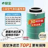 绿尘 适配小米米家（MI）空气净化器滤芯1代2代3代/2S/pro净化器滤网除甲醛除颗粒物除PM2.5除异味 M1