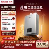 林内（Rinnai）【小蛮腰Pro plus】16升极光灰燃气热水器  超能恒温芯 恒温热水器16GD33（JSQ31-GD33）