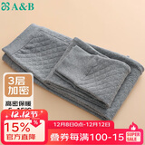 AB冬季新品男女高密款保暖裤三层夹棉中厚保暖裤 麻灰 XXXXL