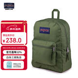 JANSPORT杰斯伯双肩包男背书包女学生校园电脑包 47LWKM1 军绿色