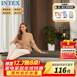 INTEX 64107单人加大充气床垫户外防潮垫陪护折叠床车载床N
