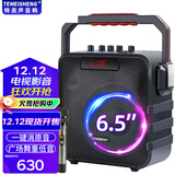 特美声音响SL05-26广场舞户外音响K歌唱歌家用演出大功率便携式手提蓝牙音箱美声话筒移动手提音箱 SL06-26+单话筒+歌曲U盘