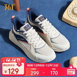 361°运动鞋男冬季通勤厚底增高休闲跑步老爹鞋子男672036708-3 42码