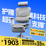 Ergonor保友金豪b雄鹰 人体工学椅 电脑椅 电竞椅办公椅子可躺老板椅 【金豪b雄鹰X】银白网+躺舒宝