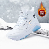 361°运动鞋男鞋冬季高帮加绒保暖户外棉鞋增高板鞋子男672046603B-4