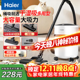 海尔（Haier）吸尘器家用宠物美缝工业开荒干湿两用大容量大吸力大功率桶式吸尘器HZ-T8101国家补贴