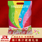 徐福记 休闲零食喜糖果年货大礼包 维C果汁硬糖混合结婚庆750g 散装