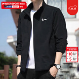 耐克（NIKE）外套男装上衣 2025秋季新款运动服休闲透气跑步立领速干百搭夹克 热推/Dri-FIT经典薄款/晒图退10 偏小一码 2XL (185/100A)
