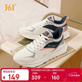 361°运动鞋男冬季皮革面防泼水休闲老爹通勤跑步鞋子男672336702F-1