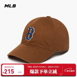 MLB帽子男女情侣棒球帽软顶鸭舌帽秋冬运动帽四季3ACP6601N-43BRD-F