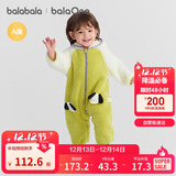 巴拉巴拉婴儿连体衣秋冬装宝宝外出抱衣爬服2025保暖绒感萌趣209425120201