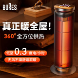 bures石墨烯取暖器电热暖风机家用全屋升温客厅大面积速热电暖器电暖气节能省电烤火炉客厅办公室神器 2025新款全屋速热
