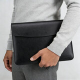 HOMEWAVE适用微软surface电脑包pro12内胆包13英寸华为matebook14保护套皮 黑色 12.3/13英寸