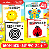 COODORA黑白卡新生儿0-3月婴儿宝宝追视卡全套早教认知卡玩具新生儿礼物