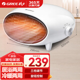 格力（GREE）取暖器家用暖风机浴室防水壁挂电暖器速热居浴两用节能台式 NBFB-20-WG