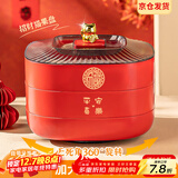 彩致（CAIZHI）干果盘新年果盘零食盘水果盘糖果盒客厅坚果收纳盒三层 CZ6642