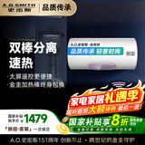 史密斯（A.O.SMITH）60升佳尼特国家补贴电热水器 金圭内胆包8年 双棒速热 遥控大屏 储水式 CTE-60TT-C