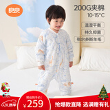 良良婴儿睡袋防踢被宝宝秋冬羊毛加厚儿童分腿睡袋120/60
