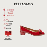 菲拉格慕（Ferragamo）女士Vara蝴蝶结高跟鞋  0591964_1D _ 75 礼物送女友