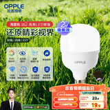欧普（OPPLE）LED灯泡节能灯泡E27大螺口家用商用摆摊大功率厂房工矿灯30瓦白光