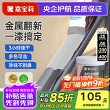 嘉宝莉（CARPOLY）水性金属漆防腐防锈漆改色漆铁门翻新漆栏杆不锈钢石膏板油漆涂料 中灰色【防锈漆|净味速干】 1KG刷4-5平米(送工具)
