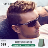 BOLON暴龙太阳镜男偏光镜墨镜开车驾驶镜太阳眼镜骑行镜飞行员BL2282 A15 镜框银色/镜片灰色