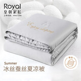 皇朝家私空调被 可水洗夏凉被 蚕丝被 夏季冰丝子双人五十六度灰150*200cm