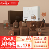漫步者（EDIFIER）LINE FRIENDS 联名款限定耳机礼盒 Zero Air 真无线蓝牙耳机 半入耳式耳机 布朗熊款 新年礼物