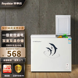荣事达（Royalstar）158L双温冰柜一级能效 家用商用小型节能 冷藏冷冻冷柜双门两用卧式冰箱省电 以旧换新 【一级能效+大冷冻小冷藏+3D循环制冷】 108L