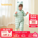 巴拉巴拉宝宝轻薄羽绒服婴儿男女童连体衣冬2025造型可爱时尚208425120205