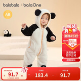 巴拉巴拉童装婴儿连体衣秋冬宝宝外出抱衣哈衣爬服珊瑚绒男童女童婴童衣服