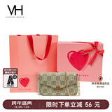 VANESSA HOGAN VH女包山茶花信封包秋冬小众老花链条包女士单肩斜挎包新年礼物